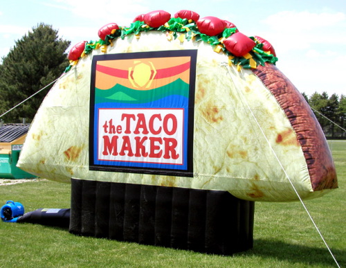 Inflatable Product Replicas taco maker taco